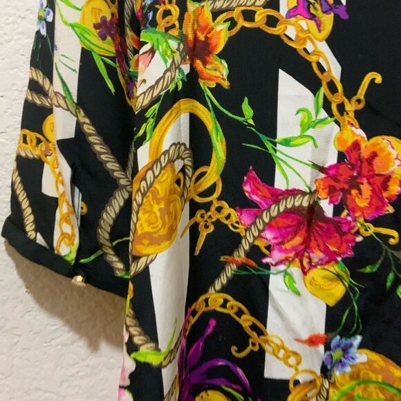Juicy Couture Silk Dress With Floral Pattern size 4 - Picture 7 of 13